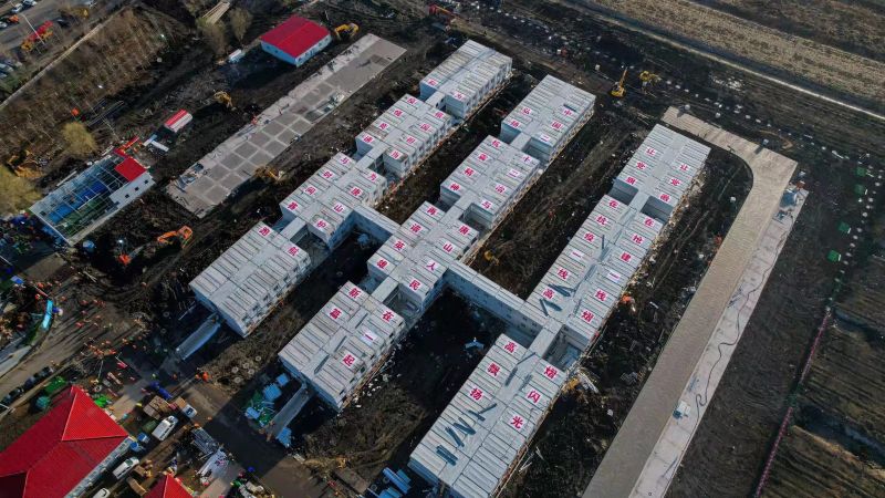 中國二十二冶承建唐山市集中隔離醫(yī)院觀察示范點(diǎn)項(xiàng)目主體結(jié)構(gòu)完工